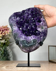 Large Amethyst Stone Crystal Cluster with Large & Shinny Crystals - MWS1151