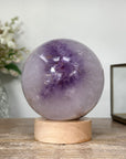Natural Amethyst Sphere with Led light – Perfect for Feng Shui and Energy Cleansing