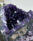 Deep Purple Natural Amethyst Cathedral Geode - CBP1087