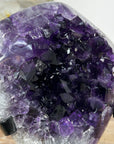 Deep Purple Amethyst Geode with Large & Shinny Crystals - MWS2083