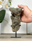 Natural Druzy Crystal with Green Color Tones – Unique Mineral Display Piece" - MWS2898