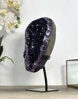 Premium Qualuty Amethyst Geode with Handmade Metallic Stand - MWS2437