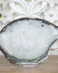 Natural Quarta & Green Jasper Slice Tray for Home Decor - SLC0019
