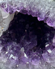 Amethyst & Agate Stone Geode with Calcite Crystal Formation - STGE0007