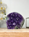 Amethyst Crystal Cluster Geode – Purple Druzy Display for Home Decor - CBP1152