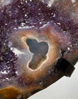 Amazing Natural Amethyst Stone Heart Carving - MWS1047