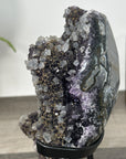 Amethyst Geode with Calcite Formation on Stand – Unique Natural Display Piece - MWS2896