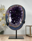 Outstanding Natural Amethyst Geode with Agate Shell - MWS1818