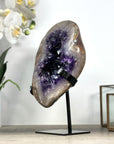 Natural Amethyst Geode - Deep Purple & Shinny Crystals - MWS2184