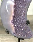 Outstanding Agate & Amethyst Moon Carving - MWS2361