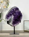 Amethyst Crystal Cluster Geode with Quartz Shell - MWS2636