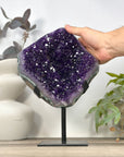 Natural Uruguayan Amethyst Cluster with Green Jasper Shell - MWS3195