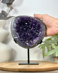 Uruguayan Amethyst Geode on Metal Stand - MWS3105