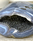 Blue Agate Polished Geode from Uruguay - STGE0079