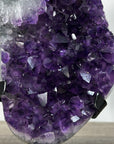 Large Amethyst Cluster on Metal Stand with Super Shinny Crystals - MWS2736