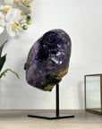 Deep Purple Amethyst Geode with Large Crystals - MWS2432