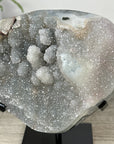 Natural Quartz Druzy Cluster with Metal Stand - MWS2775