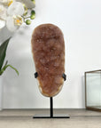 Orange Tone Natural Quartz Druzy Cluster - MWS2856