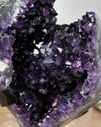 AAA Grade Natural Amethyst Cluster with Metal Stand - MWS1797