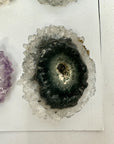 Genuine Amethys, Quartz & Agate Stalactite Slices Flat - Perfect for Crafting Unique Jewelry - STS0080