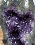 Natural Uruguayan Amethyst Geode, Elegant Display Piece, Great for Altar Decor - MWS1574