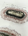 Unique Agate & Quartz Natural Stalactite Slices Set - Natural Crystal for Handmade Jewelry - STS0064
