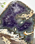 Unique Amethyst & Agate Polished Slice - MWS2323