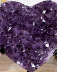 Natural Amethyst Stone Heart Carving - HST0274