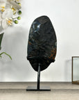 Deep Purple Amethyst Crystal on Metal Stand - MWS2776
