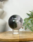 Agate & Quartz Druzy Sphere Geode with Crystal Cavity - SPH0235