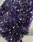 Amethyst Crystal Cluster on Stand – Vibrant Purple for Home Decor Display - MWS2609