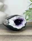 Natural Amethyst Geode with Quartz Shell - STGE0041