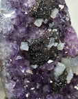Unique Amethyst Cluster with Clacite & Black Hematite Formation - MWS2309