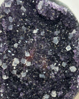 Natural Amethyst Stone with Calcite Crystals Inclusions - MWS2253