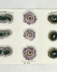 Natural Amethyst Stalactite Slices Wholesale Flat - Ideal for Pendants - STS0031