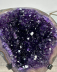 Deep Purple Amethyst Geode With Metal Stand - MWS2768