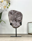 Pink Amethyst Cluster Formation with Metal Stand - MWS2865