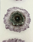 Unique Amethyst Stalactite Slices Set - Natural Crystal for Handmade Jewelry - STS0047