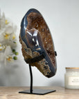 Unique Natural Caramel Tone Quartz Druzy Geode - MWS1522