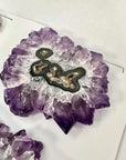 High-Quality Amethyst & Agate Stalactite Slices for Jewelers - Wholesale Bulk Pack - STS0076