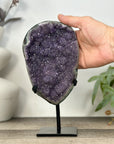 Natural Amethyst Specimen with Green Jasper Shell - MWS3231