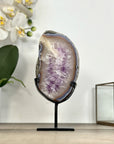 Amethyst Geode Slice with Deep Purple Crystals - MWS2914