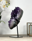 Natural Amethyst Crystal Cluster with Large & Shinny Crystals - MWS2177