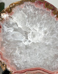 Natural Red Jasper Slice with Metallic Stand - MWS2229