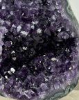 Natural Large Amethyst Geode with Green Jasper Shell - MWS1852