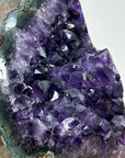 Deep Purple Amethyst Geode with Green Jasper Matrix - CBP1090