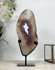 Beautiful Amethyst & Quartz Stone Portal with handmade Stand - MWS1945
