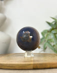 Agate & Quartz Druzy Sphere Geode - SPH0221