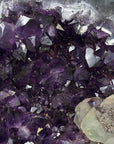 A+ Natural Amethyst with unique Calcite Crystal Inclusion - Collector Grade Specimen - MWS1776