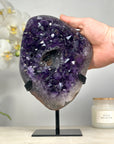 Natrual Amethyst Cluster with Pseudocalcite Formation - MWS1296